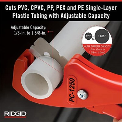 Ridgid 42Mm Plastik Boru Kesici Pc-1250