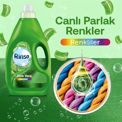 Rinso Sıvı Aloe Vera Renkliler 3 L