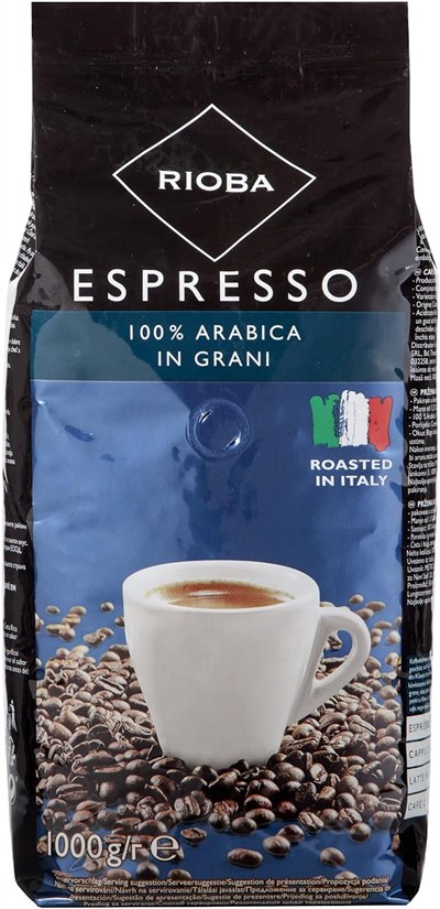 Rioba Espresso Platinum%100 Arabica Çekirdek Kahve 1kg