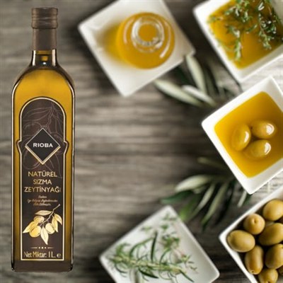 Rioba Natürel Sızma Zeytinyağı, 1 L Cam Şişe
