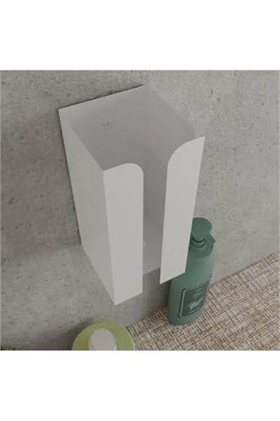 Risingmaber Metal Beyaz Güçlü Yapışkanlı Organizer Peçetelik,Dispenser Mutfak Banyo Peçetelik MT107B