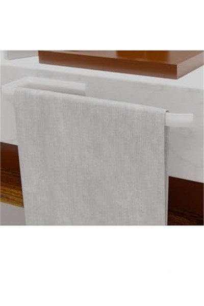 Risingmaber Metal Beyaz Yapışkanlı Kağıt Havluluk Yapışkanlı Havlu Askılığı, Banyo Askısı Yapışkanlı Havluluk ve Peçetelik 3M Yapışkanlı Tasarım MT72B