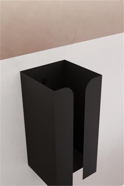 Risingmaber Metal Siyah Güçlü Yapışkanlı Organizer Peçetelik,Dispenser Mutfak Banyo Peçetelik MT107S