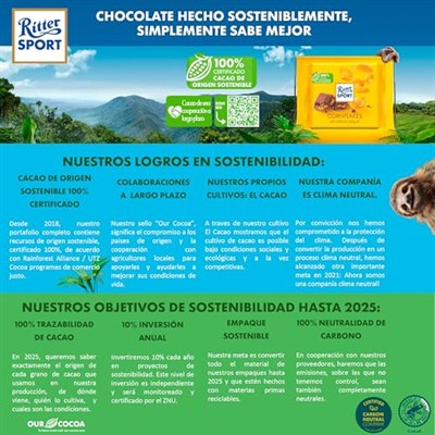 Ritter Sport Sütlü Çikolata Kaplı Ve Süt&Kakao Kremalı Tereyağlı Bisküvi 100 Gram