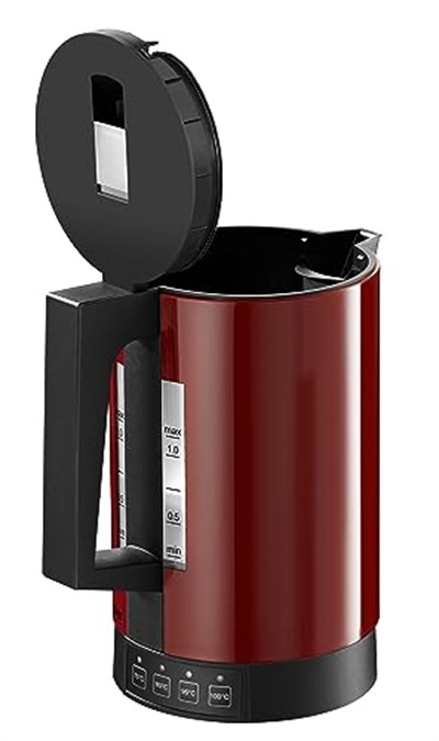 Ritter su ısıtıcısı Fontana 5, Kapasite 1,1 litre, kırmızı