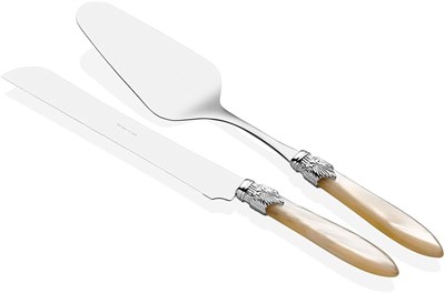 Rivadossi Laura Chrome Krem Pasta Servis Seti