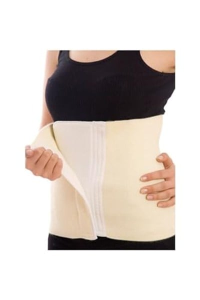 RKM TİCARET Unisex Krem Cırtlı Yün Korse Ten M-1