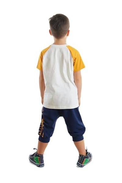 Roarsome Erkek Çocuk T-shirt Kapri Şort Takım