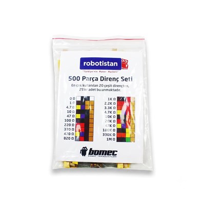 robotistan 1/4 W Direnç Kiti (500 Adet)