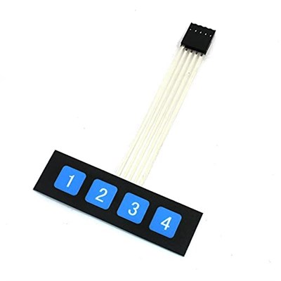 robotistan 1x4 Membran Tuş Takımı - Keypad