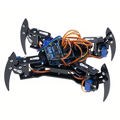 robotistan Quadruped (4 Bacaklı) Örümcek Robot - Elektroniksiz