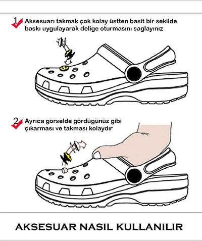 Roket Bileklik Terlik Süsü Terlik Aksesuarı - CRS0143