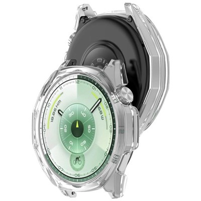 Rongep [Soft-Case] Huawei Watch GT6 46mm için 360° Kasa Koruyucu Yumuşak TPU Kılıf Dokunmatik ve Netliği Etkilemeyen GT6 Koruyucu Darbelere Karşı Huawei Watch GT 6 Ekran Koruyuculu Kılıf (Şeffaf)