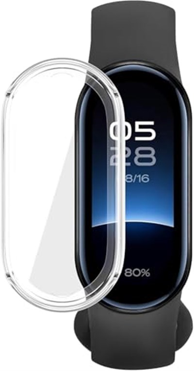 Rongep [Soft-Case] Xiaomi Mi Band 10 ile Uyumlu 360° Kasa Koruyucu Kılıf Yumuşak TPU Malzeme Dokunmatiği ve Netliği Etkilemeyen Darbelere Karşı Xiaomi Mi Band 10 Ekran Koruyuculu Kılıf (Şeffaf)