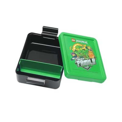 Room Copenhagen Lego Yemek Seti - NINJAGO Tasarım, Eğlenceli ve Fonksiyonel 390 ml Şişe ve Öğle Yemeği Kutusu, Çocuklar ve Yetişkinler için, Bulaşık Makinesinde Yıkanabilir, Yolda Yemekler İçin, Yeşil