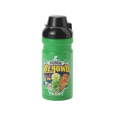 Room Copenhagen Lego Yemek Seti - NINJAGO Tasarım, Eğlenceli ve Fonksiyonel 390 ml Şişe ve Öğle Yemeği Kutusu, Çocuklar ve Yetişkinler için, Bulaşık Makinesinde Yıkanabilir, Yolda Yemekler İçin, Yeşil