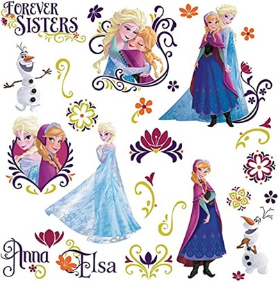 RoomMates Disney Frozen Bahar Sök ve Yapıştır Duvar Çıkartması, RMK2652SCS