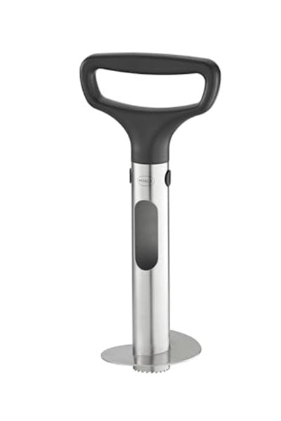 RÖSLE Ananas Dilimleyici Pro 12849 - Paslanmaz Çelik ABS, Kulp Uzunluğu 27 cm, Çaba Harcamadan Ananasları Eşit Dilimler, Sapın Kolay Çıkarılması İçin Fırlatma Yuvası