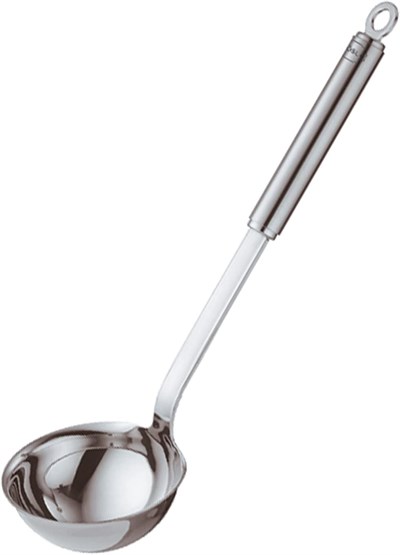 Rösle Kepçe, Yüksek Kaliteli Kepçe, Yuvarlak Saplı, 9 Cm, Paslanmaz Çelik 18/10, Bulaşık Makinesinde Yıkanabilir - Seçenekler: Kepçe, Delikli tava küreği, Seihlöffel, 14 cm