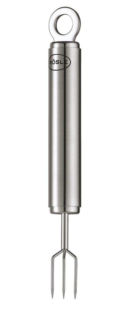 RÖSLE Patates Çatalı 12754 - Paslanmaz Çelik 17 cm, Kulp Uzunluğu 10 cm, Çatalın Üç İnce Ucu, Sıcak Patatesleri Soyarken Güvenli Bir Şekilde Tutar - Seçenekler: Pelüş patates çatalı, patates presi