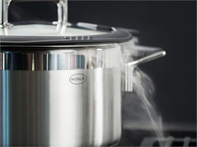 RÖSLE Silence Pro Kısa Tencere 91959 - Paslanmaz Çelik 20 cm, Kapasite 2.9 Lt, Taze Makarna, Buğulanmış Sebzeler veya Sıcak Çorbalar Ge - Seçenekler: Ø 20 cm, 5-teilig, 7.9 inches, Ø 16 cm, Ø 24 cm...
