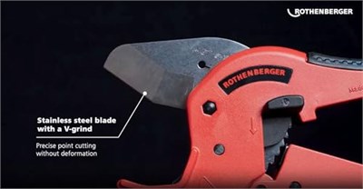 ROTHENBERGER 52000 ROCUT TC 42 plastik boru makası, 0 mm-42 mm çalışma alanı çapı