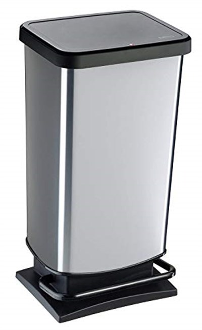 Rotho Paso Çöp Kutusu 40 L, Plastik, Siyah, 40 Liter