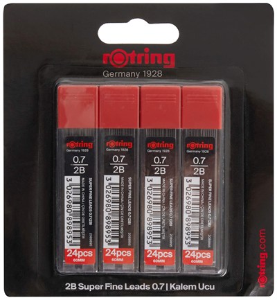 Rotring Super Polimer Kurşun Kalem Ucu (2B), 4lü Paket, 0.7 mm - 2094211