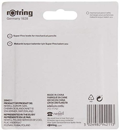 Rotring Super Polimer Kurşun Kalem Ucu (2B), 4lü Paket, 0.7 mm - 2094211