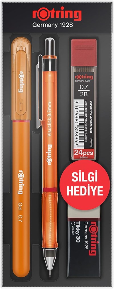Rotring Visuclick Jel Okul Seti 0,7 mm - Turuncu