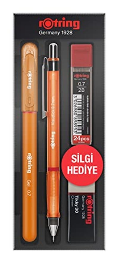Rotring Visuclick Jel Okul Seti 0,7 mm - Turuncu