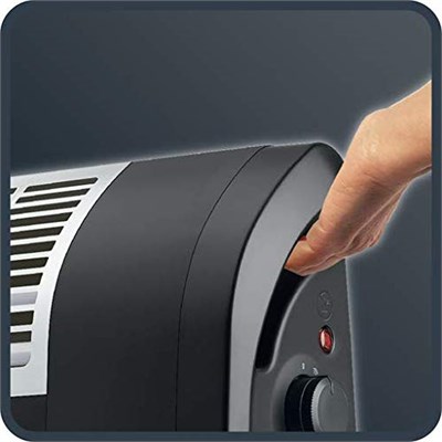 Rowenta IR5010 Dualio 2in1 Fanlı ve Radyant Isıtıcı, Siyah, 2000 Watt Fan Isıtması, 1000 W Radyant Isıtma