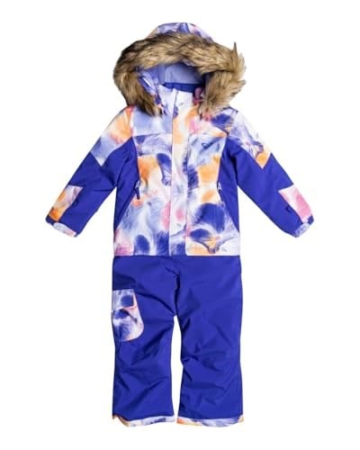 Roxy Sparrow Jumpsuit 2-7 Yaş Çocuk Kayak Tulumu-ERLTS03012 WBB1-BRIGHT WHITE PANSY PANSY RG 2Y