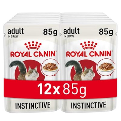 Royal Canin Instinctive Gravy Pouch Yaş Kedi Maması 85 gr x 12 Adet - Seçenekler: 12 x 85gr, 12 x 85gr (2 paketi), Instinctive 7+ Yaş...