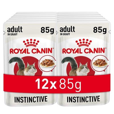 Royal Canin Instinctive Gravy Pouch Yaş Kedi Maması 85 gr x 12 Adet - Seçenekler: 12 x 85gr, 12 x 85gr (2 paketi), Instinctive 7+ Yaş...
