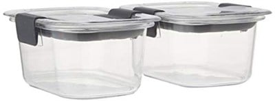 Rubbermaid Brilliance Gıda Saklama Kabı, Küçük, 1,3 Bardak, Şeffaf, 2li Paket