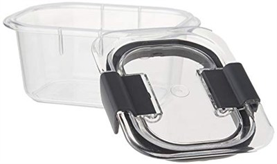 Rubbermaid Brilliance Gıda Saklama Kabı, Küçük, 1,3 Bardak, Şeffaf, 2li Paket