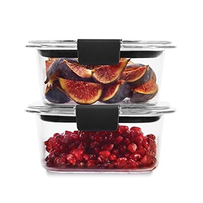 Rubbermaid Brilliance Gıda Saklama Kabı, Küçük, 1,3 Bardak, Şeffaf, 2li Paket