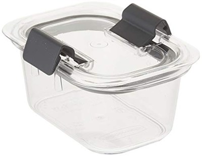 Rubbermaid Brilliance Gıda Saklama Kabı, Küçük, 1,3 Bardak, Şeffaf, 2li Paket