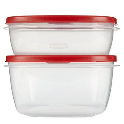 Rubbermaid Easy Find Lids Gıda Saklama Kabı, 4 Parça Set, Kırmızı (1787251)