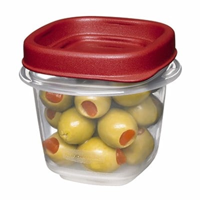 Rubbermaid Easy Find Lids Gıda Saklama Kapları, 0,5 Bardak, Yarışçı Kırmızısı, 2 Parça Set