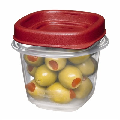 Rubbermaid Easy Find Lids Gıda Saklama Kapları, 0,5 Bardak, Yarışçı Kırmızısı, 2 Parça Set