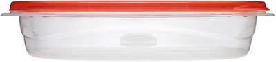 Rubbermaid TakeAlongs Büyük Dikdörtgen Gıda Saklama Kapları, 1 Galon, Ton Biber, 2 Adet