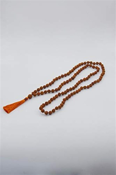 Rudrakşa 108 Taneli Mala Tesbih-Kolye Hindistan Rudraksha