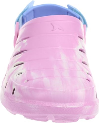RUGGED SHARK Çocuklar ve Yetişkinler için Kalıplı Takunya, Ayarlanabilir Aşil Kayışı ile Koyu CLG