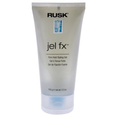 RUSK Designer Collection Jel Fx Firm Hold Styling Gel, Medium to Firm-Hold, Used for Slicking, Molding, or Blow-Drying without Flaking, 5.3 oz.