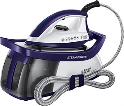 Russell Hobbs 24440-56 Steam Power Ütü, 2600W, 3 Buhar Ayarı, 4.5 Bar Basınç, 100 G/Dkya Kadar Değişken Buhar, 1.3L Su Haznesi, Kireç Koruması, Mor