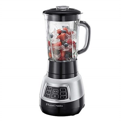 Russell Hobbs 25720-56 Velocity Pro 1000 W Blender, Cam (7 Ayar: 3 Hız Kademesi + IceCrush + Smoothie, İçecek ve Çorbalar İçin 3 Program) 1,5 L Kapasite