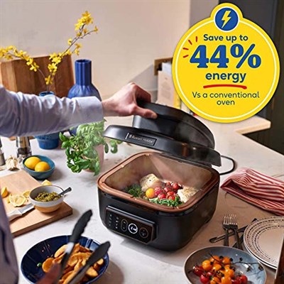 Russell Hobbs 26520-56 SatisFry Sıcak Hava Fritözü XL 5,5 L Multi [AirFryer & Grill & Multi-Cooker] (Bulaşık Makinesinde Yıkanabilir, Üstten ve Alttan Isıtmalı, Yavaş Pişirici, Fırınlama)