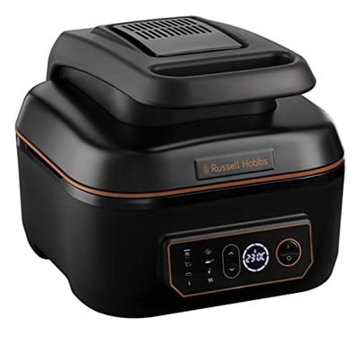 Russell Hobbs 26520-56 SatisFry Sıcak Hava Fritözü XL 5,5 L Multi [AirFryer & Grill & Multi-Cooker] (Bulaşık Makinesinde Yıkanabilir, Üstten ve Alttan Isıtmalı, Yavaş Pişirici, Fırınlama)